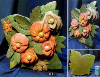 01 CUADRO 3D FLORES MADERA